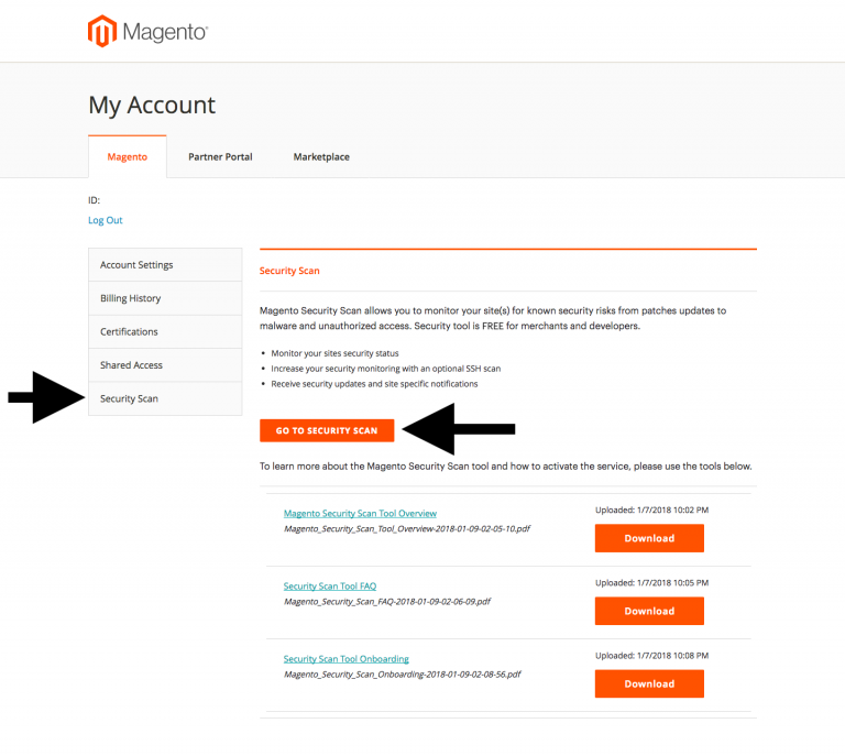 Magento My Account Page